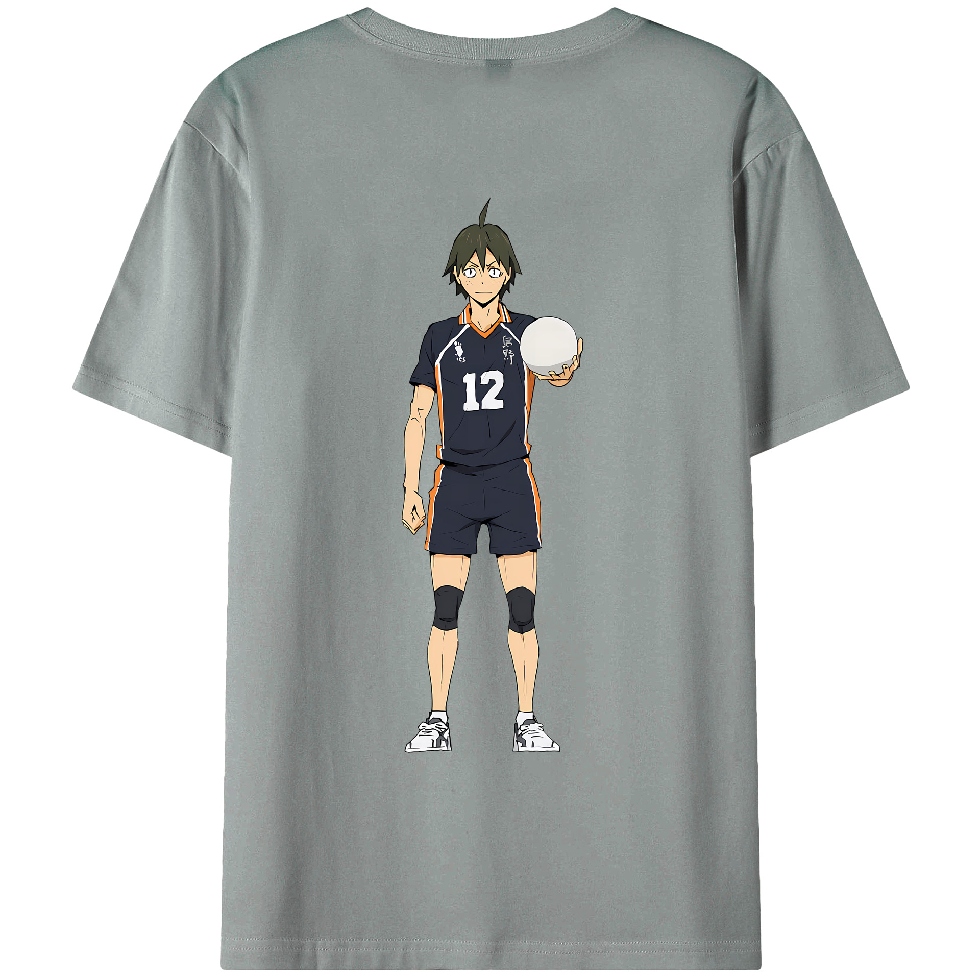 （画像用） ハイキュー!! Haikyu!! 綿100％ メンズ半袖Tシャツ（バックプリント） 通気性